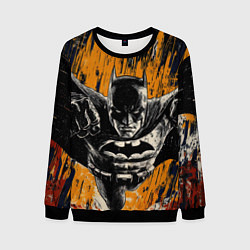 Свитшот мужской Бэтмен супергерой, цвет: 3D-черный