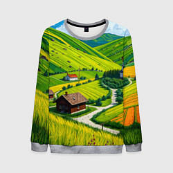 Мужской свитшот Русская душа и поле