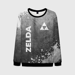 Мужской свитшот Zelda - grey gradient вертикально