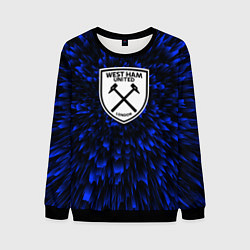 Свитшот мужской West Ham blue energy, цвет: 3D-черный