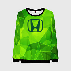 Свитшот мужской Honda green poly, цвет: 3D-черный