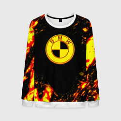 Мужской свитшот BMW огненные краски