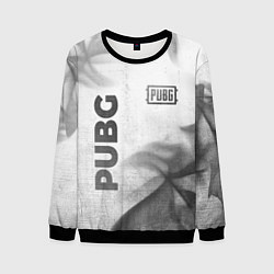 Свитшот мужской PUBG - white gradient вертикально, цвет: 3D-черный