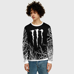 Свитшот мужской Monster energy лес, цвет: 3D-белый — фото 2