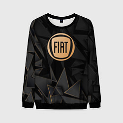 Свитшот мужской Fiat golden poly, цвет: 3D-черный