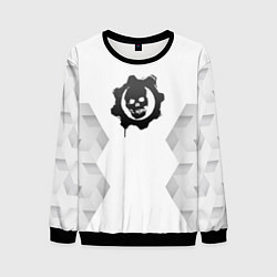 Свитшот мужской Gears of War white poly, цвет: 3D-черный