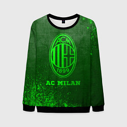 Свитшот мужской AC Milan - green gradient, цвет: 3D-черный