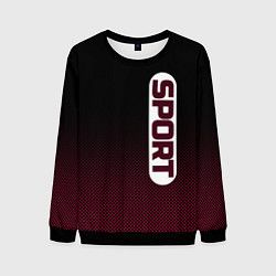 Мужской свитшот Sport чёрно-розовый текстурный градиент