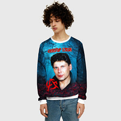 Свитшот мужской Сектор газа вечерний лес, цвет: 3D-белый — фото 2