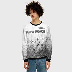 Свитшот мужской Papa Roach - white gradient посередине, цвет: 3D-черный — фото 2