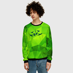 Свитшот мужской Hitman green poly, цвет: 3D-черный — фото 2