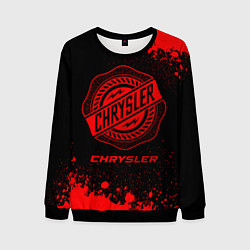Мужской свитшот Chrysler - red gradient