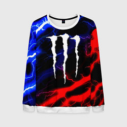 Мужской свитшот Monster energy молнии неон