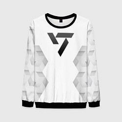 Свитшот мужской Seventeen white poly, цвет: 3D-черный