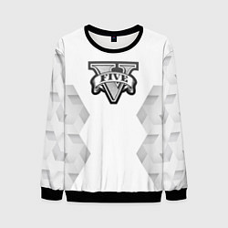 Свитшот мужской GTA white poly, цвет: 3D-черный