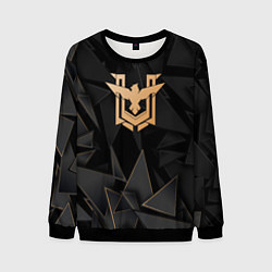 Свитшот мужской Free Fire golden poly, цвет: 3D-черный