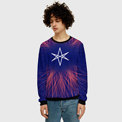 Свитшот мужской Bring Me the Horizon red energy, цвет: 3D-черный — фото 2