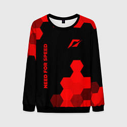 Мужской свитшот Need for Speed - red gradient вертикально