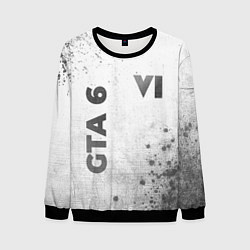 Мужской свитшот GTA 6 - white gradient вертикально