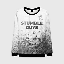 Мужской свитшот Stumble Guys - white gradient посередине