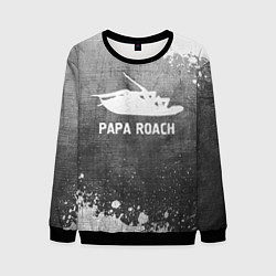 Свитшот мужской Papa Roach - grey gradient, цвет: 3D-черный