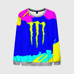 Свитшот мужской Monster energy краски цветные, цвет: 3D-меланж