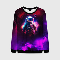 Мужской свитшот Космонавт пламенный