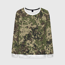 Свитшот мужской Камуфляж защитный пиксельный, цвет: 3D-белый