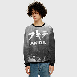 Свитшот мужской Akira - grey gradient, цвет: 3D-черный — фото 2