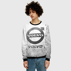 Свитшот мужской Volvo - white gradient, цвет: 3D-черный — фото 2