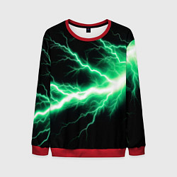 Свитшот мужской Lightning green, цвет: 3D-красный