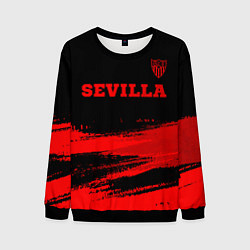 Свитшот мужской Sevilla - red gradient посередине, цвет: 3D-черный