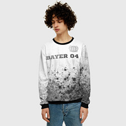 Свитшот мужской Bayer 04 - white gradient посередине, цвет: 3D-черный — фото 2