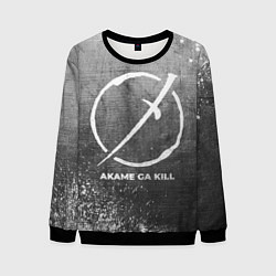 Свитшот мужской Akame ga Kill - grey gradient, цвет: 3D-черный