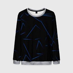 Свитшот мужской Color blue line, цвет: 3D-меланж