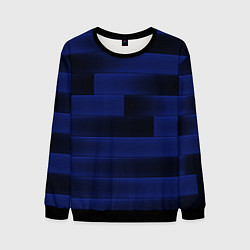 Свитшот мужской Color blue square, цвет: 3D-черный