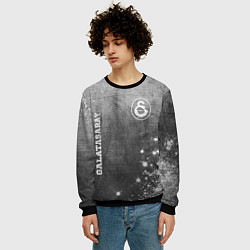 Свитшот мужской Galatasaray - grey gradient вертикально, цвет: 3D-черный — фото 2