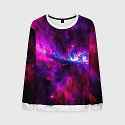 Мужской свитшот Неоновый галактический космос