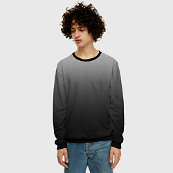 Свитшот мужской Текстурированный градиент тёмно-серый, цвет: 3D-черный — фото 2