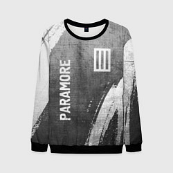 Свитшот мужской Paramore - grey gradient вертикально, цвет: 3D-черный