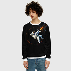 Свитшот мужской Маг в открытом космосе, цвет: 3D-белый — фото 2