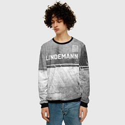 Свитшот мужской Lindemann - grey gradient посередине, цвет: 3D-черный — фото 2
