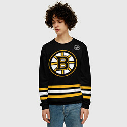 Свитшот мужской Бобби Орр - Бостон Брюинз, цвет: 3D-черный — фото 2
