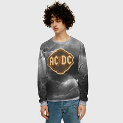 Свитшот мужской ACDC ретро логотип, цвет: 3D-меланж — фото 2