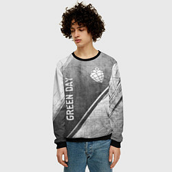 Свитшот мужской Green Day - grey gradient вертикально, цвет: 3D-черный — фото 2