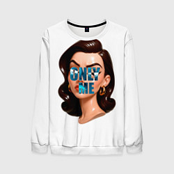 Свитшот мужской Only Me, цвет: 3D-белый