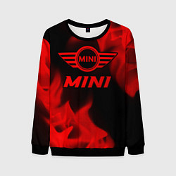 Свитшот мужской Mini - red gradient, цвет: 3D-черный