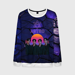 Свитшот мужской Astro retro style, цвет: 3D-белый