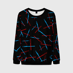 Мужской свитшот Паттерн из световых мечей