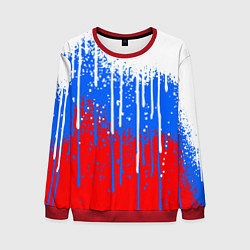 Свитшот мужской Патриот - флаг, цвет: 3D-красный
